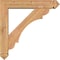 Ekena Millwork Olympic Arts and Crafts Smooth Bracket w/ Offset Brace, Western Red Cedar, 5 1/2"W x 26"D x 26"H BKT0604X26X26OLY03SWR - alternate 4